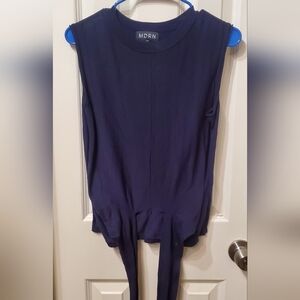 Modern Citizen Deep Navy Sleeveless Knit Top Size Large